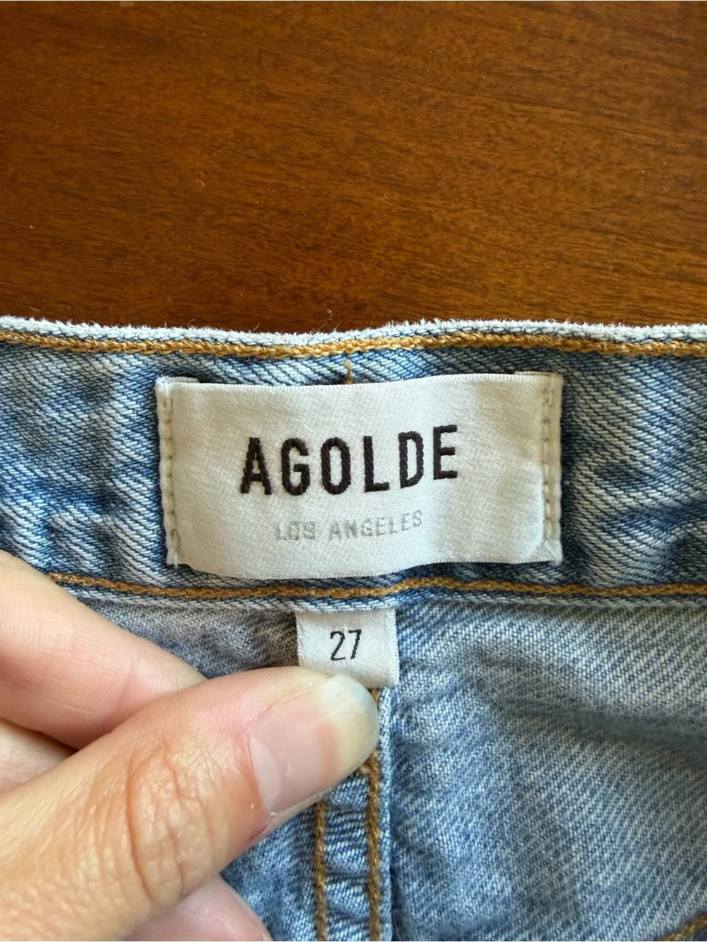 Agolde Revolve Jamie High Rise Classic Jeans in Shakedown Size 27 90s distressed